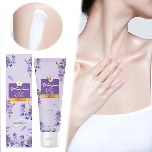 Gel doccia idratante alla lavanda pulisce la pelle, gel doccia idratante KhE903 (viola, 3,5 x 16,4 cm)