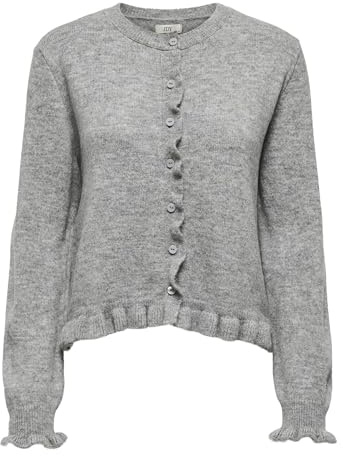 JDY Damen Jdyletty L/S On Frill Cardigan KNT Noos Jdyletty L/S On Frill Cardigan KNT Noos (1er Pack)