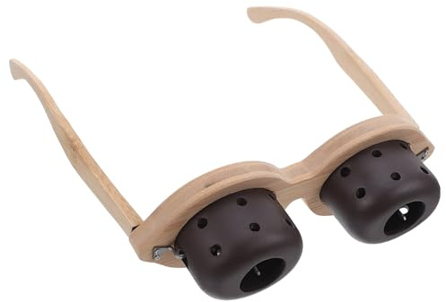 SOPOTUTU Portable Moxa Burner Holder Glasses Design Moxibustion Pot for Eye Care Operation Ergonomic Comfortable Fit Travel-Friendly Traditional Chinese Medicine Tool