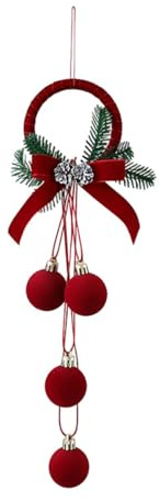 AlluraPet Weihnachtsglocke zum Aufhängen, Klingelglocke für Kamin, Weihnachtsbaum-Dekoration, Anhänger aus Zinn- Ringanhänger