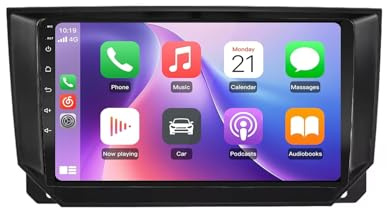 Radio para Automóvil con GPS para Seat Ibiza Arona 2017-2021 Android 15 9 Pulgadas Portátil de Pantalla de Coche Lien Miroir para, 4 Core 2G+64G