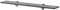 vidaXL Wand Regal Glasregal Glasboden Glasablage Badregal Schwarz 70x20 cm 8 mm