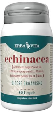 ERBA VITA Integratore Alimentare di Echinacea - 60 Capsule - Utile a rinforzare le naturali difese dell'organismo