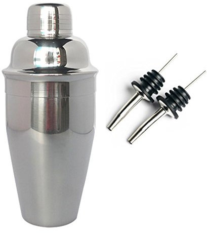 Sipliv 25 oz / 750 ml di cocktail professionale shaker con 2 pezzi tappo del vino, in acciaio inox senza perdite di martini bere shaker