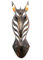 handwerkliche Maske Zebra aus Holz H50 cm. Deko Wand exotischen Afrikanische