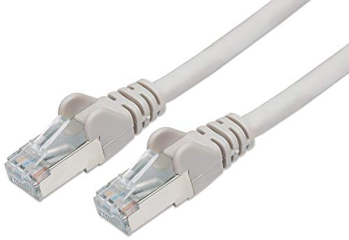 PremiumCord Câble Patch, CAT5e, S/FTP PIMF, Ethernet, LAN, Rapide, Flexible et Durable RJ45 1Gbit/s Câble, AWG 26/7, Câble en Cuivre 100% CU, Gris, 30m