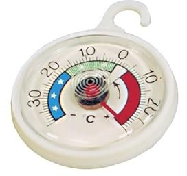 luth Termómetro de refrigeración, Redondo, para frigoríficos y congeladores