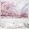 ABAKUHAUS Regenbogen Wandteppich und Tagesdecke, Vibrierende farbige gestreifte aus Weiches Mikrofaser Stoff Waschbar ohne Verblassen Digitaldruck, 230 x 140 cm, Rosa