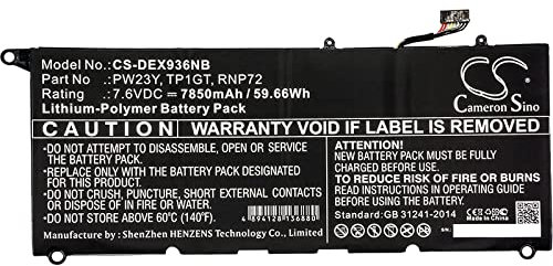 Akku für Laptop Dell XPS 13 9360, 7,6V, Li-Polymer