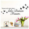 Wandaro Wandsticker Spruch Träume Nicht Dein Leben | schwarz 80 x 26 cm | Wandaufkleber Flur Wandspruch Wohnzimmer Wandtattoo Aufkleber W3469