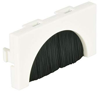 Ex-Pro Brush Filled Aperture Module Cable Tidy (25 x 50mm) Oulet Socket for Wall Plate Frame Faceplate - 1 Pack
