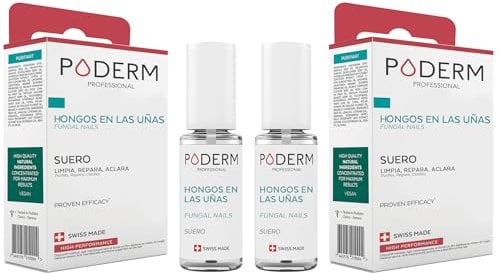 PODERM - 2-in-1 FUNGAL INFECTION NAIL TREATMENT - With exceptional plants with powerful anti-fungal restorative properties - Professional foot/hand treatment - Quick & easy - Swiss Made