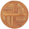 vidaXL Teak Massiv Tischplatte Massivholzplatte Holzplatte Ersatztischplatte Holz Platte für Esstisch Esszimmertisch Rund 2,5cm 60cm
