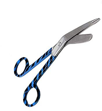 Lister Verbandsschere, 14,9 cm, farbig beschichtet, für Krankenpfleger, Studenten, Erste-Hilfe-Schere, Hellblau