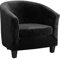TOPCHANCES Sesselschoner Sesselhusse Sesselüberwürfe,Ausziehbar Elastisch Sessel Velours Sesselbezug mit Armlehnen für Cafe Stuhl Clubsessel Loungesessel Cocktailsessel
