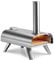 VonHaus Pizza Oven Outdoor – For Tabletop with Stone Included – Stainless Steel, Pellet Fuelled, Removable Chimney, Foldable Legs – For up to 12” Dough – Can Also Smoke Meat, Fish & Veg