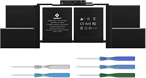 A1990 Laptop Akku, Egoway A1953 Replacement Battery for MacBook Pro 15 inch Touch Bar A1990 (Mid 2018, 2019), EMC 3215 3359