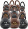 C.P. SPORTS Kettlebell - Kunstleder braun - Gewicht 2kg | für Kraftsport, Cross Training, Fitness, Sport, Workout | robust und abwaschbar | für Damen & Herren, Anfänger & Einsteiger