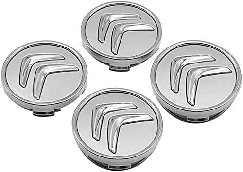 Auto Cache Moyeux pour Citroen Xsara C3 C4 C5 DS DS3 DS4 DS6 Aircross Picasso 60mm, Centre de Jante Capuchons Centre Roue Badge Accessoires de décoration de Forme, Voiture ExtéRieurs Accessoires, 4pcs