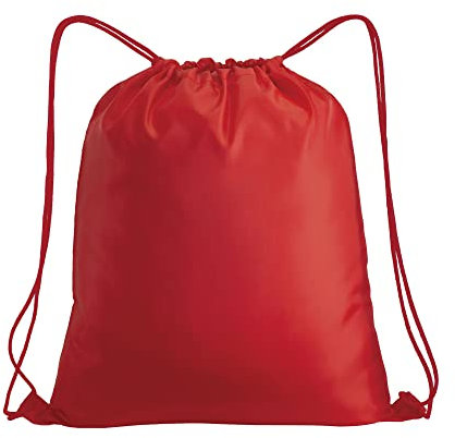 Artexia Turnbeutel Sportbeutel Gym Sack Sport Gymnastik Schwimmen Tasche Kordelzug Gym Wasserdicht Reise Schuhe Schule Kindergarten Kinder Erwachsene Unisex (Rot)