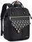 Lekesky Laptop Backpack Women Rucksack Bags 15.6 Inch Laptop Backpack with USB Port School Bag for Travel Business College Women Men- Black