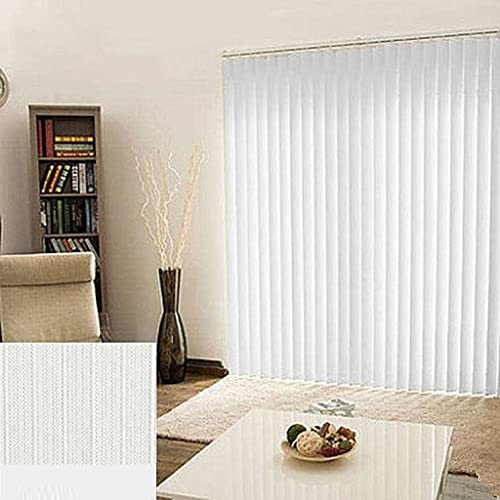 NIANXINN Lamellenvorhang Vertikaljalousie,Lichtfilterung Streifenvorhang,Raumteiler Lamellen Rollo Fensterjalousien aus Polyestergewebe,für Tür Fenster,Anpassbar (W140xH160cm(55x63in))