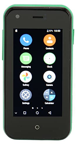 Zunate D18 -Smartphone, das Kleinste Handy der Welt, 2,5-Zoll-Kleintelefon für Android, 1 GB 8 GB Quad-Core-Telefon, Kindertelefon, Dual-SIM-Dual-Kamera, Entsperrtes 3G-Handy