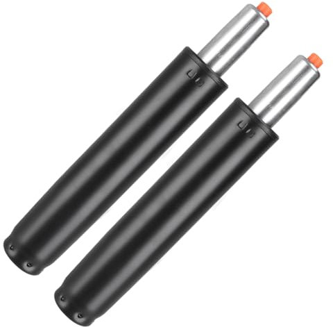 2 Pezzi Pistone Sedia Ufficio 23,5cm, Nero Pistone a Gas, Lunghezza Totale 310mm - 455mm, Ricambio Pistoni a Gas Fino a 450kg Di Portata, Pistone Sedia Ufficio Per Sgabelli, Sedie Girevoli, Sedie