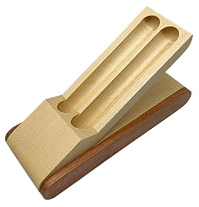 Wood Pen Display Case Single/Double Pen Storage and Fountain Pen Collector Presentation Case Organizer Box Wood Pen Case Display Box for Adults for 2 Pens Fountain Pen Storage Box
