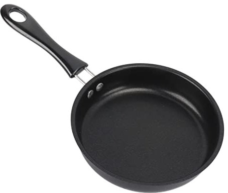Poêle à Omelette à Frire, Poêle à Frire Antiadhésive en Acier Inoxydable, pour Cuisinière à Gaz, Cuisinière à Induction, Cuisinière à Poterie électrique, Four électrique(14cm)