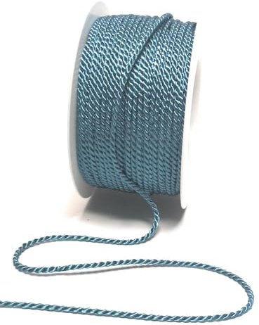 s.dekoda Kordel 50m x 2mm Türkis Drehkordel Dekoband Kordelband Kordelschnur