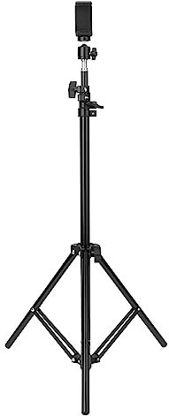 Extendable Tripod with 360 Degree Rotation, Adjustable Phone Holder, Up to 200cm Height