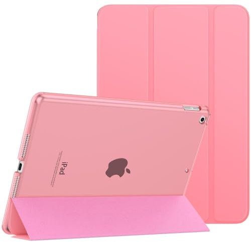 MoKo Étui Smart Cover pour New iPad 9ème Génération 2021, Étui à Rabat avec Support et Semi-Transparent Protecteur pour iPad 8e Génération 10.2 2020/iPad 7e Génération 10.2 2019, Coquille de Conque