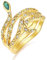 KINGWHYTE Fingerring 925 Sterling Silber Vintage Schlange Ring Retro Schlange Gold Damen Ringe Vintage Schmuck Schlange Geschenk für Frauen Mädchen Männer