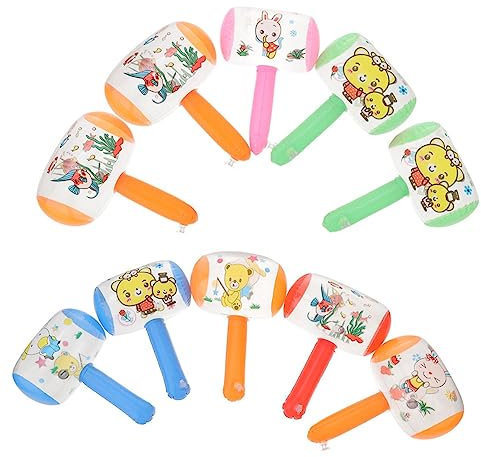 Abaodam 8stücke Aufblasbarer Hammer Spielzeug Für Poolparty Cartoon Design Mit Glocke Für Partys Und Outdoor-aktivitäten