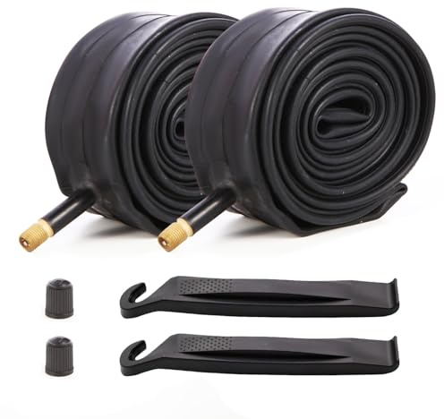 2 PCS Heavy Duty Bike Tubes 700x38C 700x40C 700x43C 700x45C 38C/40C/42C/43C/45C Schrader Valve 35mm/48mm Bicycle Tubes Premium Quality Butyl Inner Tubes (Schrader Valve 35mm)