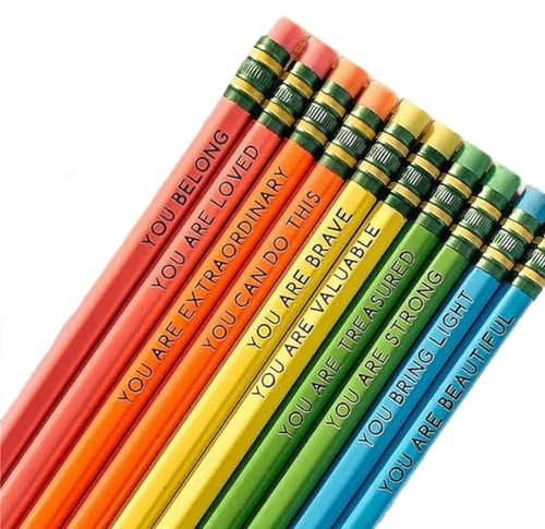 Osmond Affirmation Bleistift-Set 2023, inspirierende Bleistifte mit motivierenden Sprüchen, , Motivationsstifte, mehrfarbig, einfach zu verwenden