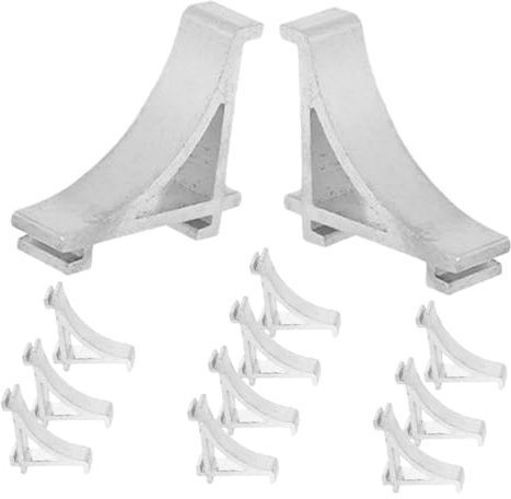 WATIIFUFU 12pcs Refrigerator Freezer Shelf Clips Metal Clamp Hooks Strong Support for Fridge Cooler