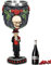 ZONSUSE Gotischer Totenkopf Kelch Mit Roter Rose - Mittelalterlicher Weinkelch, Schädel Trinkgefäß, 180ml (Mann)