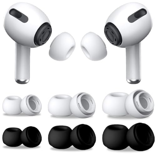 YAPKOLV 12 Stück Ersatz-Ohrstöpsel für AirPods Pro/AirPods Pro 2 (2. Generation) mit Geräuschreduzierungsloch, Silikon-Ohrstöpselspitzen, tragbarer Aufbewahrungsbox, 6 Paar (S/M/L)