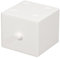 Desktop Aufbewahrungsbox, Quadratische Aufbewahrungswürfelbox, Stapelbarer Schreibtisch Organizer Baustein mit Schublade für Zuhause, Wohnheim, Schule, Bürobedarf, Zubehör (Weiß)