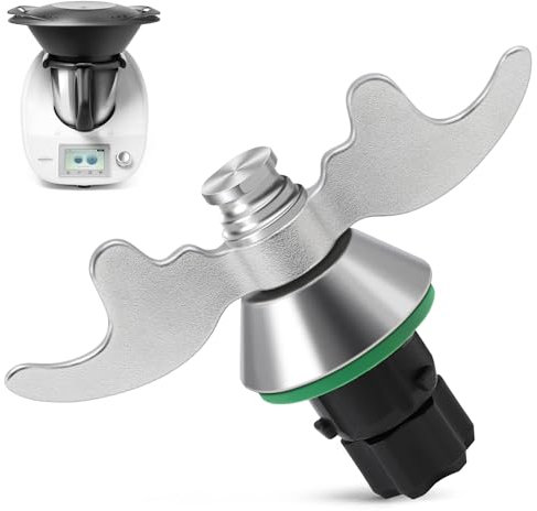 Inwee Couteau Mélangeur pour Thermomix, Couteau Lame de Rechange pour Vorwerk Thermomix TM5, TM6, TMF en Acier Inoxydable, Pas de Résidu de Pâte, Nettoyage Rapide du Couteau de Pétrissage (Nouvelle)
