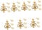 Hemobllo 7sets Fence Decorative Outdoor Fence Finials Metal Head for Fence Decorative Accessory Anti-Climbing Gate Finial Ornamental Tops 4pcs*7