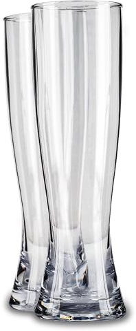 ADOMA 2er-Set Weizenbierbecher 0,5L aus Kunststoff