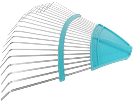 BESPORTBLE Grasrechen Grubber Grenze Netz Kellen einstellbar erzogen astscheren hochastschere Gartenarbeit Bläser Gardening Rasenrechen Austausch des Rechenkopfes Rechen für Rasen Stahldraht