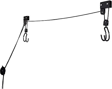SUNGOOYUE Kayak Storage Hoist, Pulley System Ceiling Mount with Hanging Pulley System for Canoe Paddleboard Overhead Mount, Smooth for Easy Lifting
