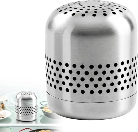 Refrigerator Deodoriser Odour Eliminator, Stainless Steel, Catalytic Decomposition, Chemical-Free, Fridge Air Purifier,More Effective Than Baking Soda, Charcoal Bags (1, Fridge Deodoriser)