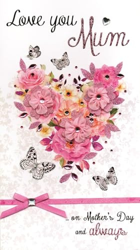 SECOND NATURE LAVISH LUXURY MLLB016EA Handmade Mother's Day Card