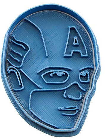Cuticuter Superheroes Captain America Coupe-Biscuits Bleu 8 x 7 x 1,5 cm