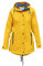 MADSea Rain Manteau de Pluie Femme PU en Jaune, Couleur:Jaune, Taille:50